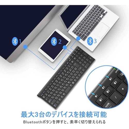 iClever Bluetooth�L�[�{�[�h BK22 �iType-C�j �u���b�N_9