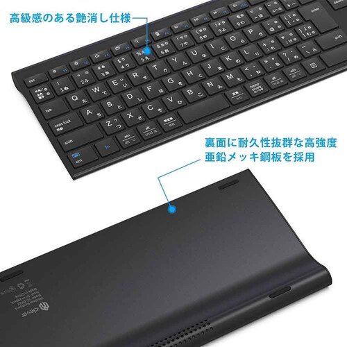 iClever Bluetooth�L�[�{�[�h BK23 �V���o�[_4