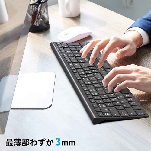 iClever Bluetooth�L�[�{�[�h BK23 �V���o�[_7