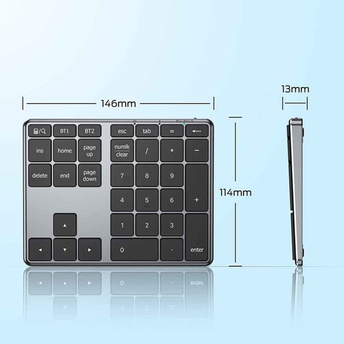 iClever �e���L�[ KP10 �u���b�N�i�l�p�L�[�j_9