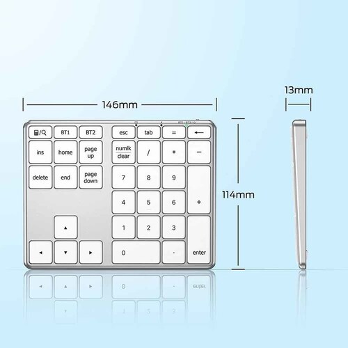 iClever �e���L�[ KP10 �u���b�N�i�l�p�L�[�j_10