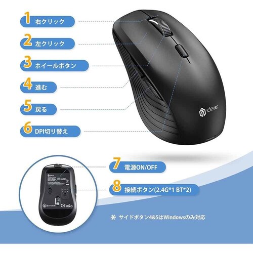 iClever ���C�����X�L�[�{�[�h MD179 �W�O���[�@�\�Ȃ�_5
