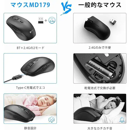 iClever ���C�����X�L�[�{�[�h MD179 �W�O���[�@�\�Ȃ�_6