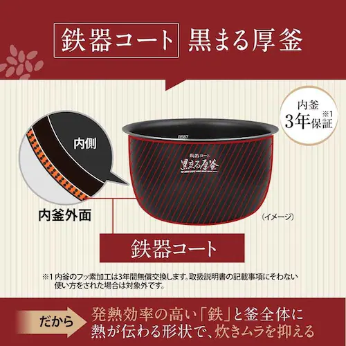 象印 圧力IH炊飯ジャー ブラック_3
