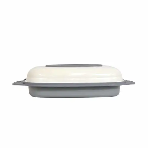 電子レンジ調理器(角型) ホワイトグレー VS-KE17 【プラザセレクト】_2