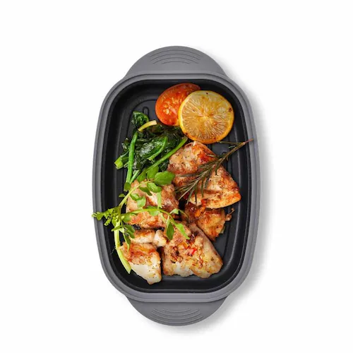 電子レンジ調理器(角型) ホワイトグレー VS-KE17 【プラザセレクト】_5