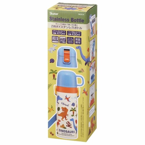 Skater ���� �q�� �^��X�e�����X �ۗ� 2WAY �{�g�� ������ 470ml �R�b�v 430ml SKDC4 �f�B�m�T�E���X2026�y�v���U�Z���N�g�z_10