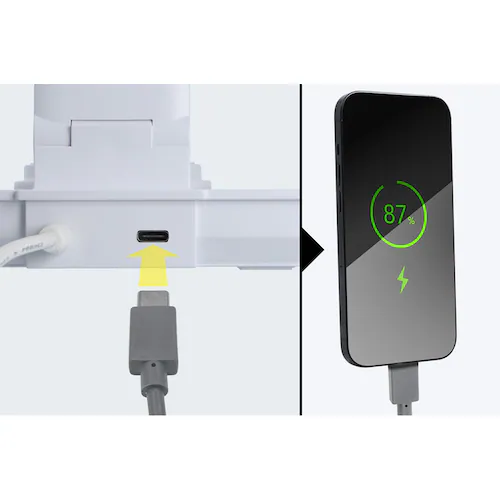 Lumixux デスクライト 15W無線給電規格Qi2対応 ホワイト DK-R116WH _6