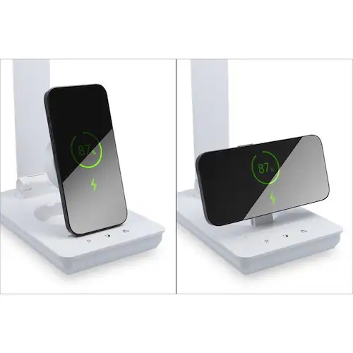 Lumixux デスクライト 15W無線給電規格Qi2対応 ホワイト DK-R116WH _7