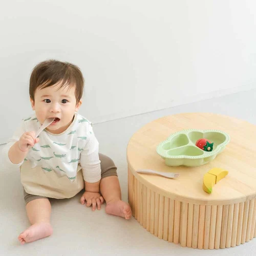 Lien de famille もぐもぐ防水エプロン K60-10612 ワニ_2