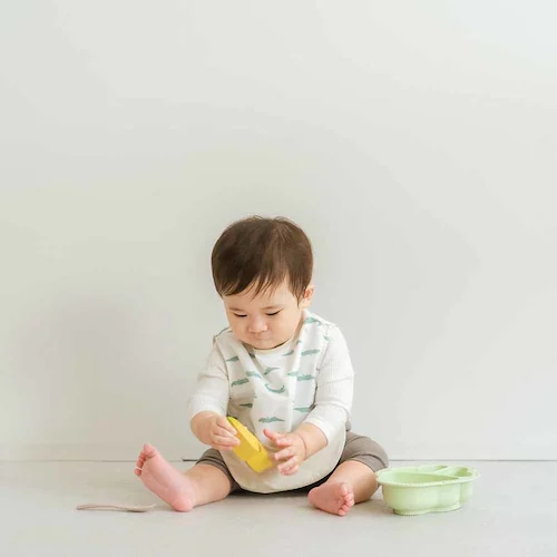 Lien de famille もぐもぐ防水エプロン K60-10612 ワニ_3