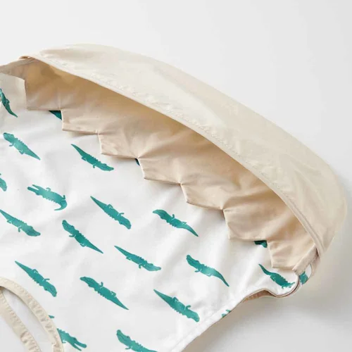 Lien de famille もぐもぐ防水エプロン K60-10612 ワニ_7