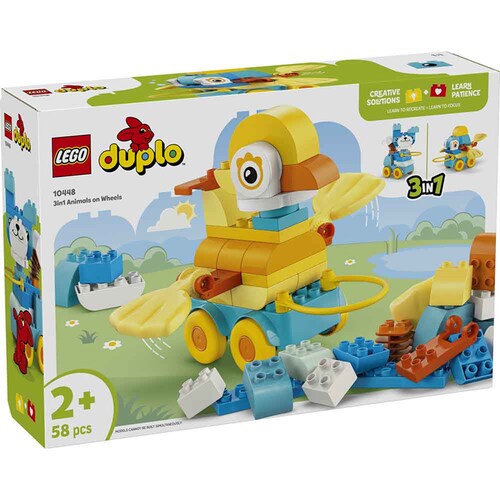 DUPLO デュプロのまち 3in1 どうぶつプルトイ 10448 【プラザセレクト】_3