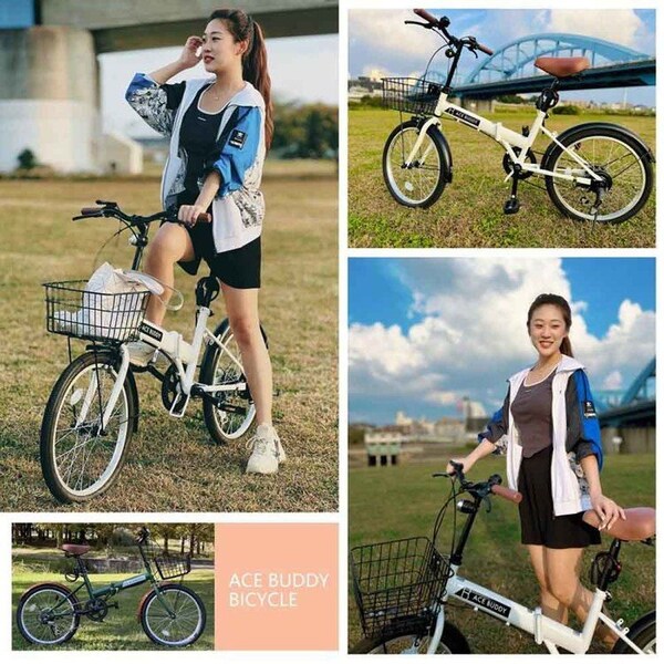 アイトン 【完成品お届け】 折畳み自転車 6段変速 20インチ AIT206-5 