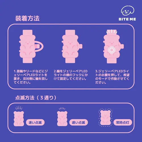 ジェリーベアLEDライト メロン_7