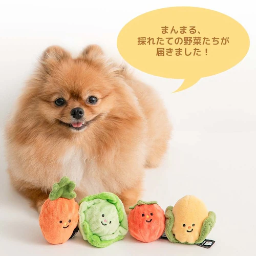 野菜畑ボールおもちゃ2個セット トウモロコシ&ニンジン_3