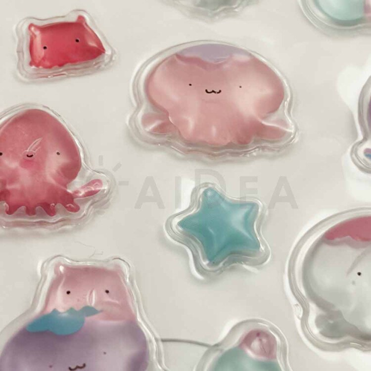 PUKPUK JELLY 立体シール プリンセスピンク 7343591 │アイリス