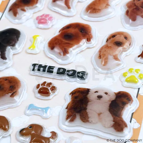 �y6���Z�b�g�zPUKPUK JELLY ���̃V�[�� THE DOG CAT_5