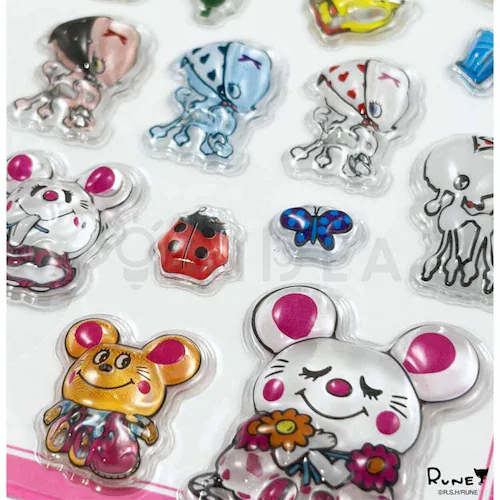 �y6���Z�b�g�zPUKPUK JELLY ���̃V�[�� THE DOG CAT_12