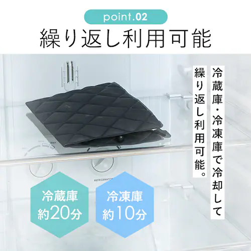 【2個セット】涼みま専科 背中冷やし 冷感シート 24×27cm グレー_7