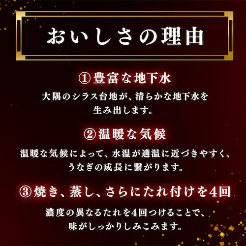 【2026年 母の日】鹿児島県大隅産うなぎ蒲焼2尾320g(160g×2尾) たれ・山椒付【お届けは5/6(水)〜5/9(土)】_6