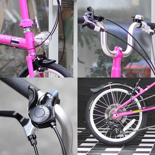 London Taxi �y�����ԁz�܂肽���ݎ��]�� 16�C���` �X�^���h�t SHIMANO��7�i�ϑ��@�s���N JP8763 �y���Ԏw��s�z�y����s�z�y�����s�z_5