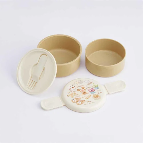 スケーター 丸型2段ランチボックス 500ml ONWR1 Nuiパン_2