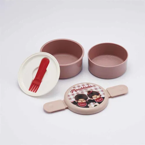 スケーター 丸型2段ランチボックス 500ml ONWR1 Nuiパン_6