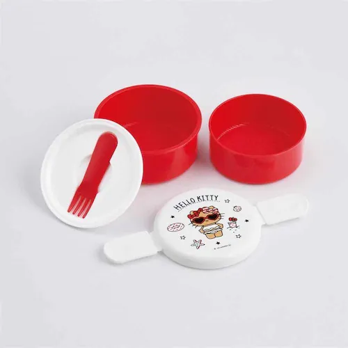 スケーター 丸型2段ランチボックス 500ml ONWR1 Nuiパン_8