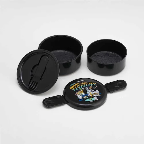 スケーター 丸型2段ランチボックス 500ml ONWR1 Nuiパン_14