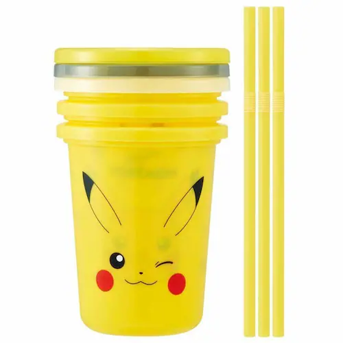 スケーター プラスチックタンブラー 3個セット ポケモン ピカチュウ フェイス25 SIH3ST _2