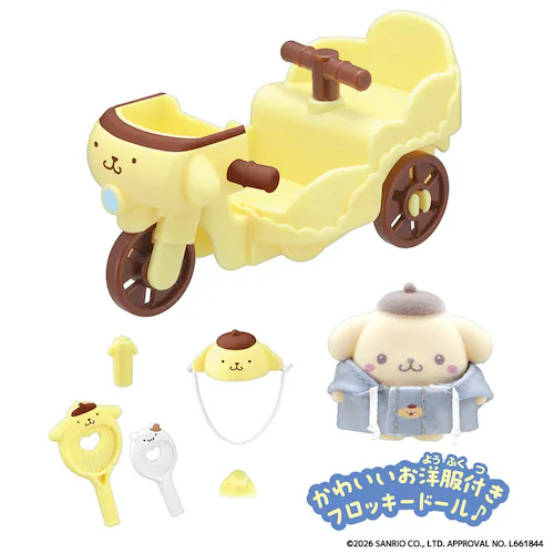 ぷちとも Sanrio characters ポムポムプリンのじてんしゃ_2