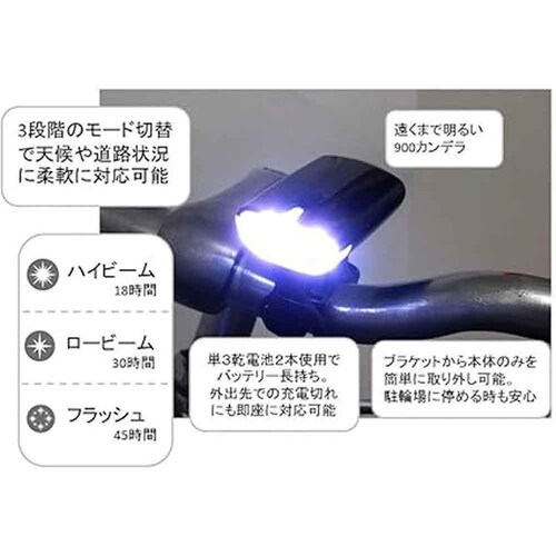 LYNX�@TOURING�@LED���C�gLX-120P-HB11BK �u���b�N_2