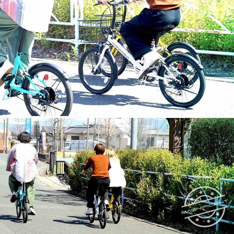 折りたたみ自転車MAGNIFICENT 206HD ブラック【時間指定不可】【代引