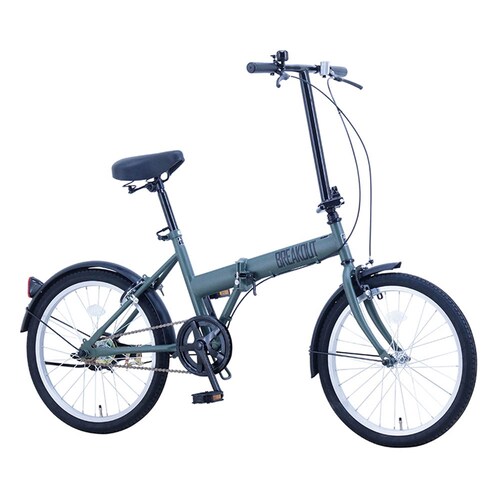 【完成車】ブレイクアウト・フォールディング 折り畳み自転車 BROF20 オリーブ【時間指定不可】【代引不可】【同梱不可】_2