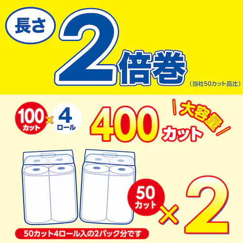 エリエール エリエール超吸収キッチンタオル4R(100カット) 142571_2