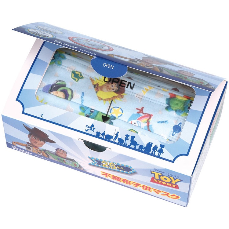 スケーター 子供用キャラクターマスク Mサイズ 不織布 25枚入 MSKP25