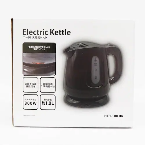 コードレス電気ケトル 1.0L HKM-100WH ホワイト_9
