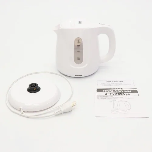 コードレス電気ケトル 1.0L HKM-100WH ホワイト_18
