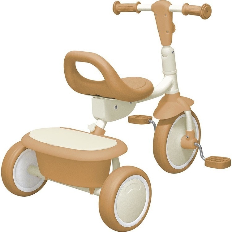 JTCBABY おでかけ三輪車 J-5378 ホワイト 7349201 │アイリスオーヤマ