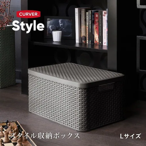 Style(スタイル) 収納ボックスL CV-049 ブラウン_2