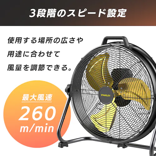 STANLEY 工業扇風機 51cm 超大型 大風量 業務用 SLF005027DA_1