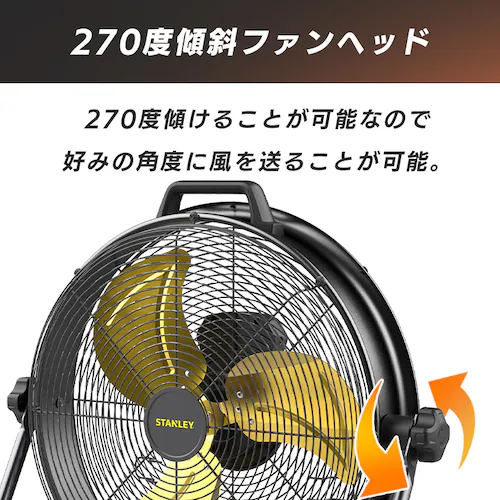 STANLEY 工業扇風機 51cm 超大型 大風量 業務用 SLF005027DA_3