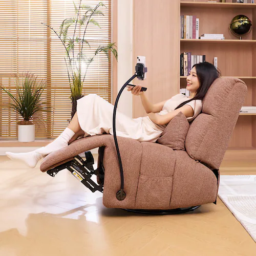 FlexiSpot 電動リクライニングソファ Waffle-S-P-JA ピンク【時間指定不可】【代引不可】【同梱不可】_12