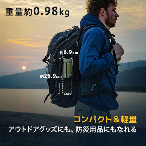 BougeRV 伸縮式折畳みLEDライト カーキ CL04_7