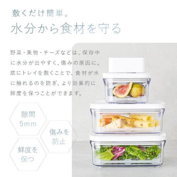 VAKUEN 真空保存容器 MINI 0.3L OT-100 ホワイト 7351876 │アイリス