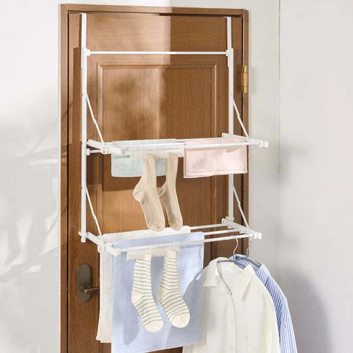 LIV PLUS �h�A�n���K�[ 2�i �t�b�N �L�k �܂��� �������� �y�� Quick Lock �z���C�g NY-391_6