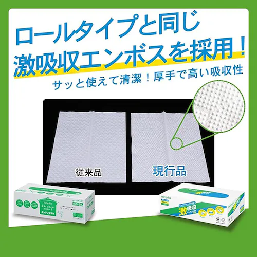 激吸収 ネピア 激吸収キッチンタオル ボックス 75W3P 541001_4