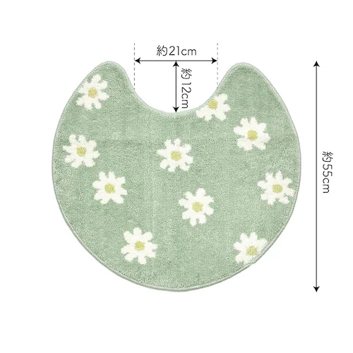オカトー pogeun トイレマット 55×60cm カジュアル_11