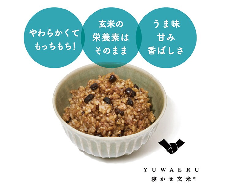 6食】 yuwaeru 寝かせ玄米ごはん160g ゆめぴりか NGY-160 7354515